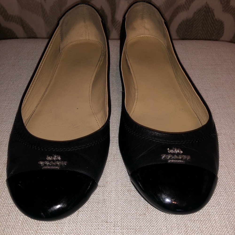 Black Coach Flats - Picture 5 of 7